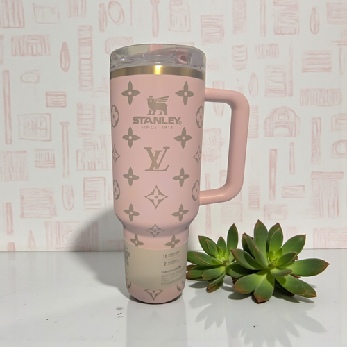 Custom design tumbler protour cup 40oz LV icon Laser Engraved new in box diferent colors