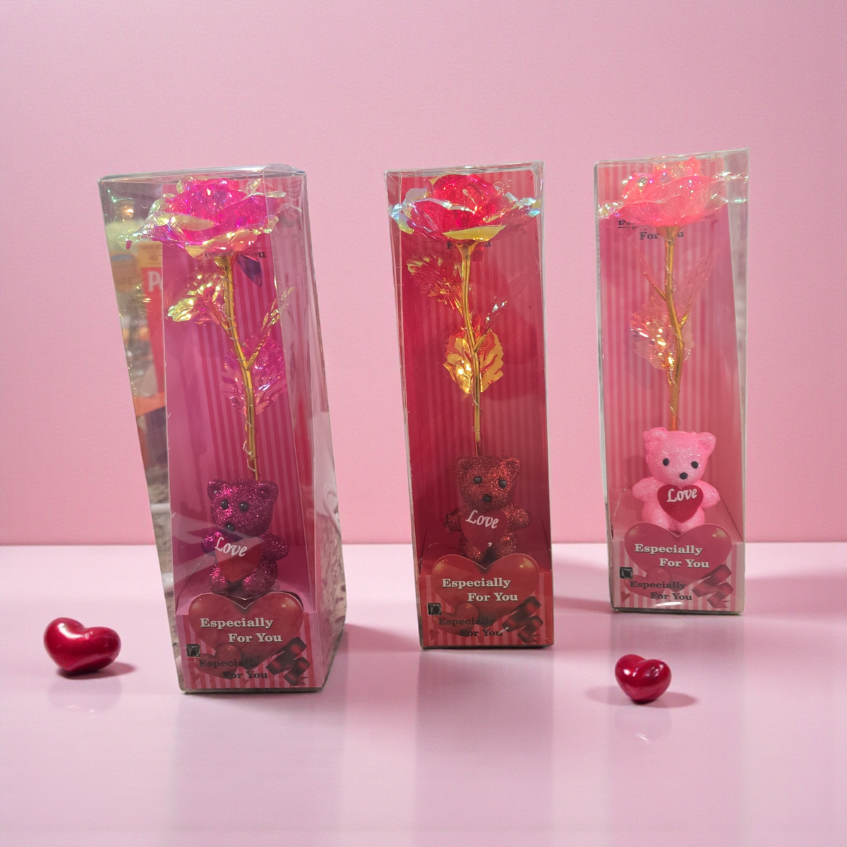 Valentine Day Gift Rose Bouquet with bear