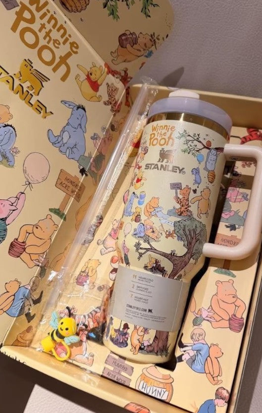 Winnie the Pooh custom 40oz gift box Water bottle-limited edition