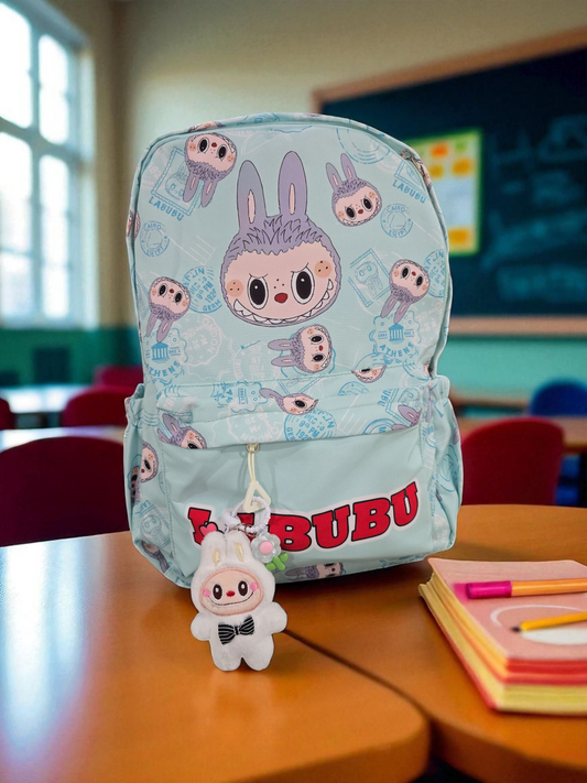 Large capacity  labubu cartoon backpack  lightweight students' schoolbags