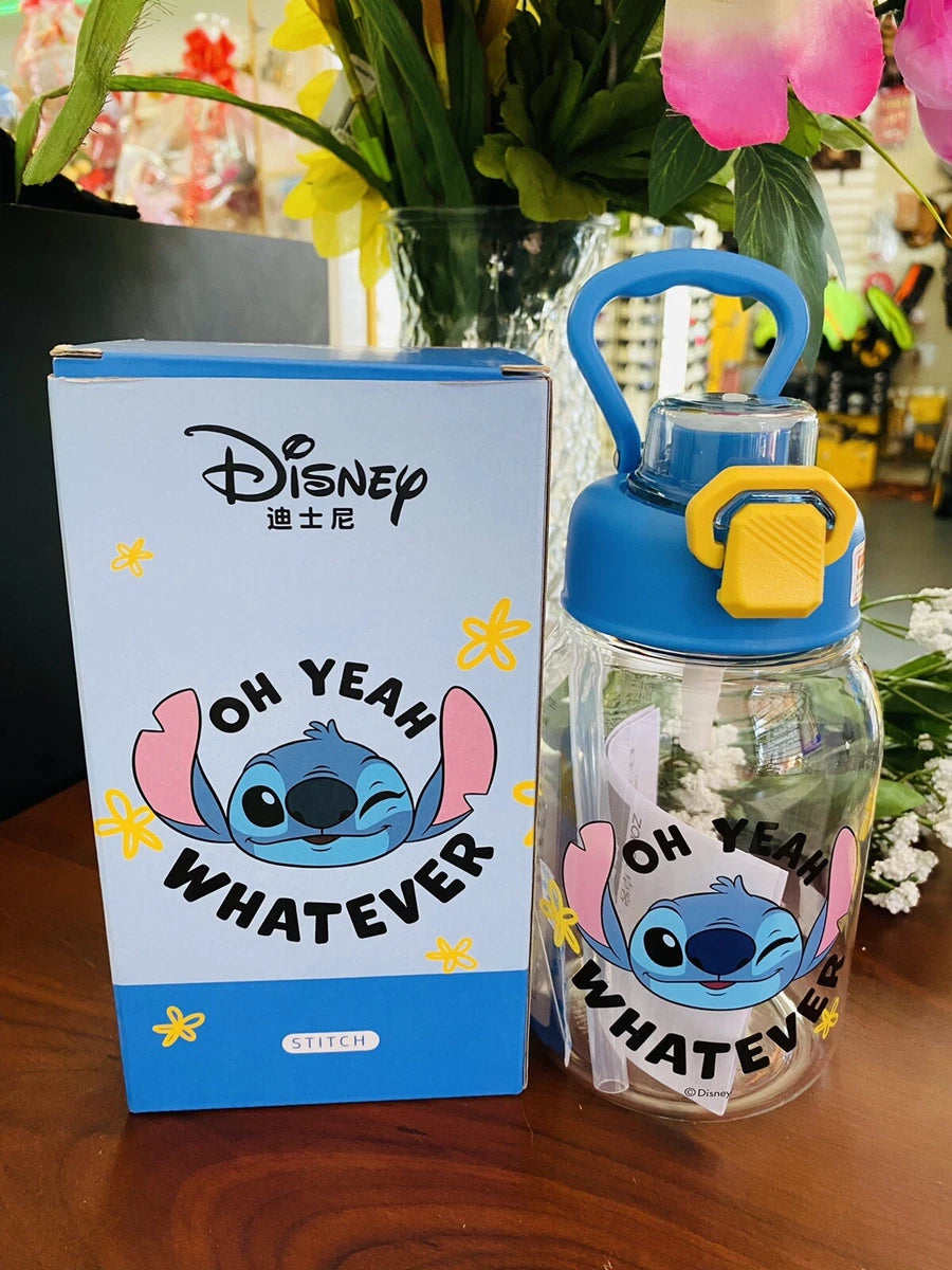 Stitch Water Plastic bottle 700ml Kids New