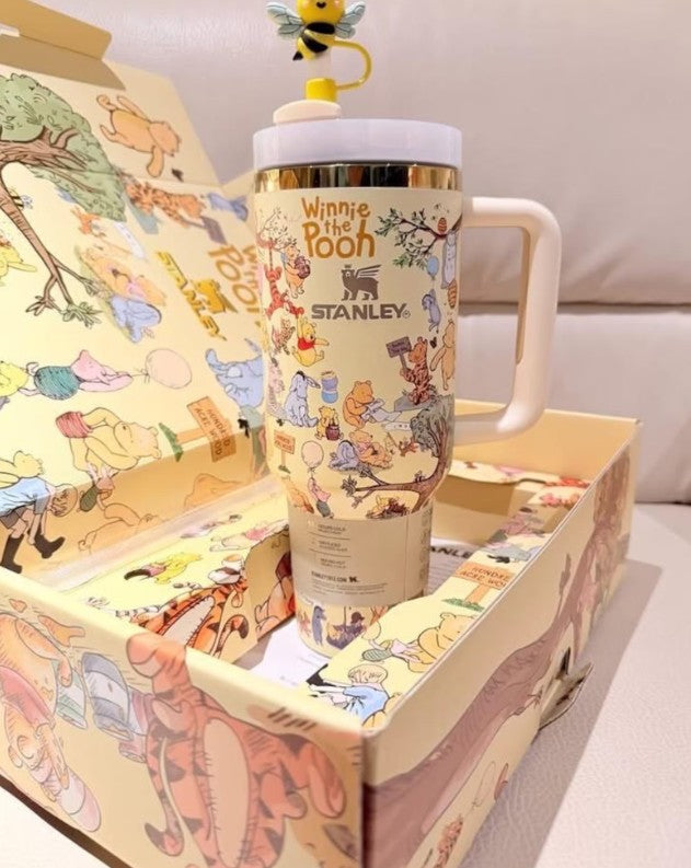 Winnie the Pooh custom 40oz gift box Water bottle-limited edition