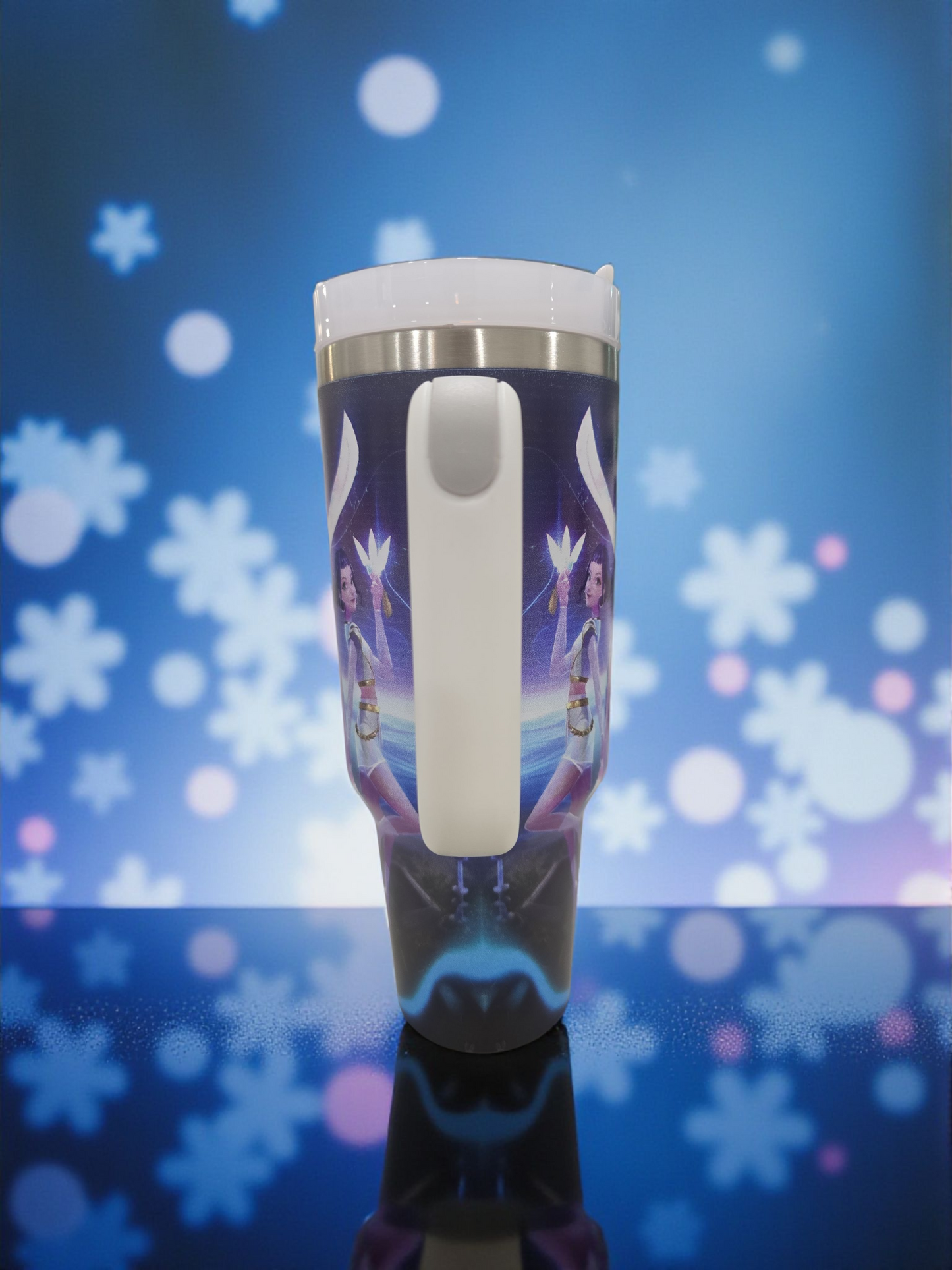 Kpop Hunters Tumbler 40 Oz Cartoon Design, Stainless Steel Insulated Mug Gift for Fans Lovers