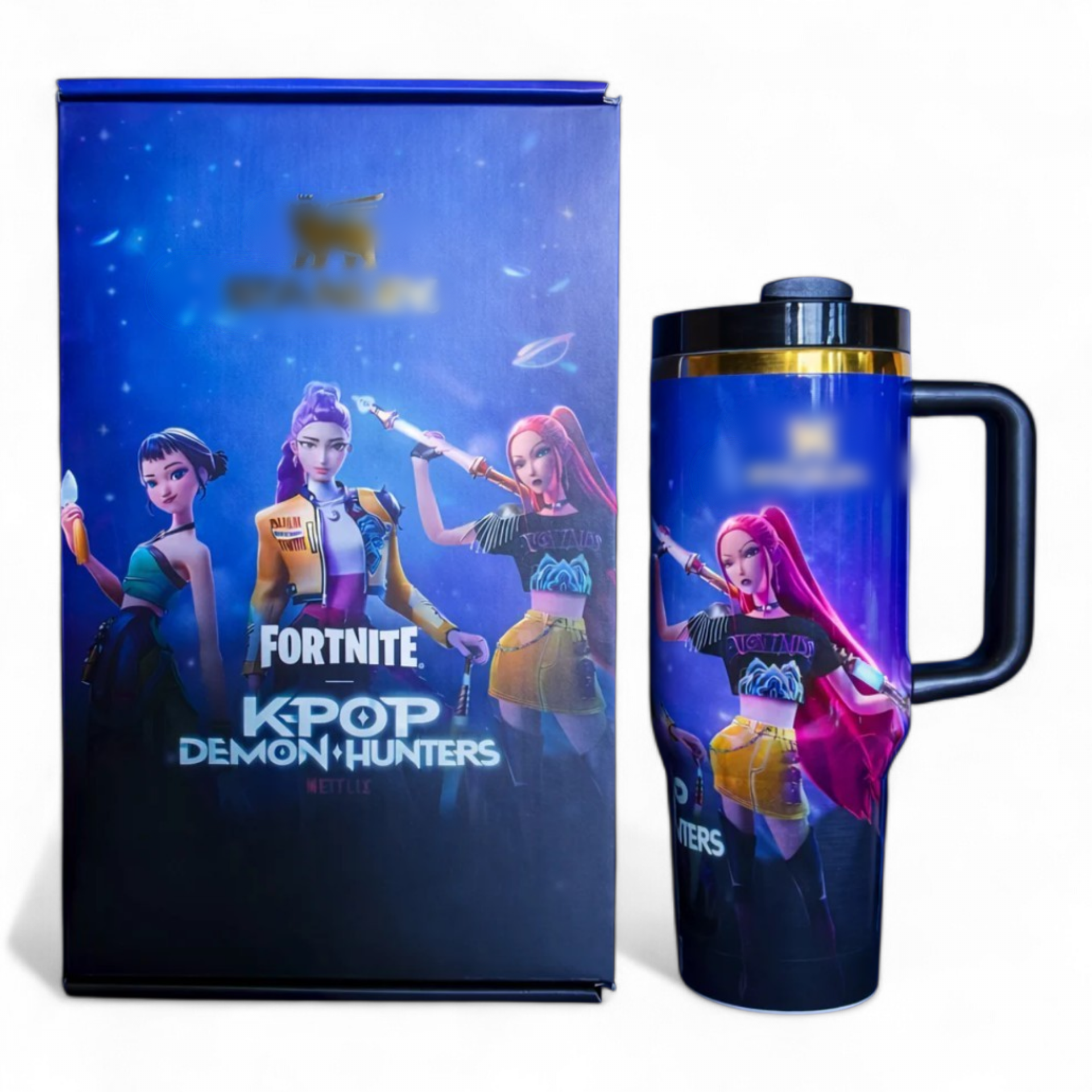 Kpop hunters custom design tumbler 40oz cup gift box limited edition