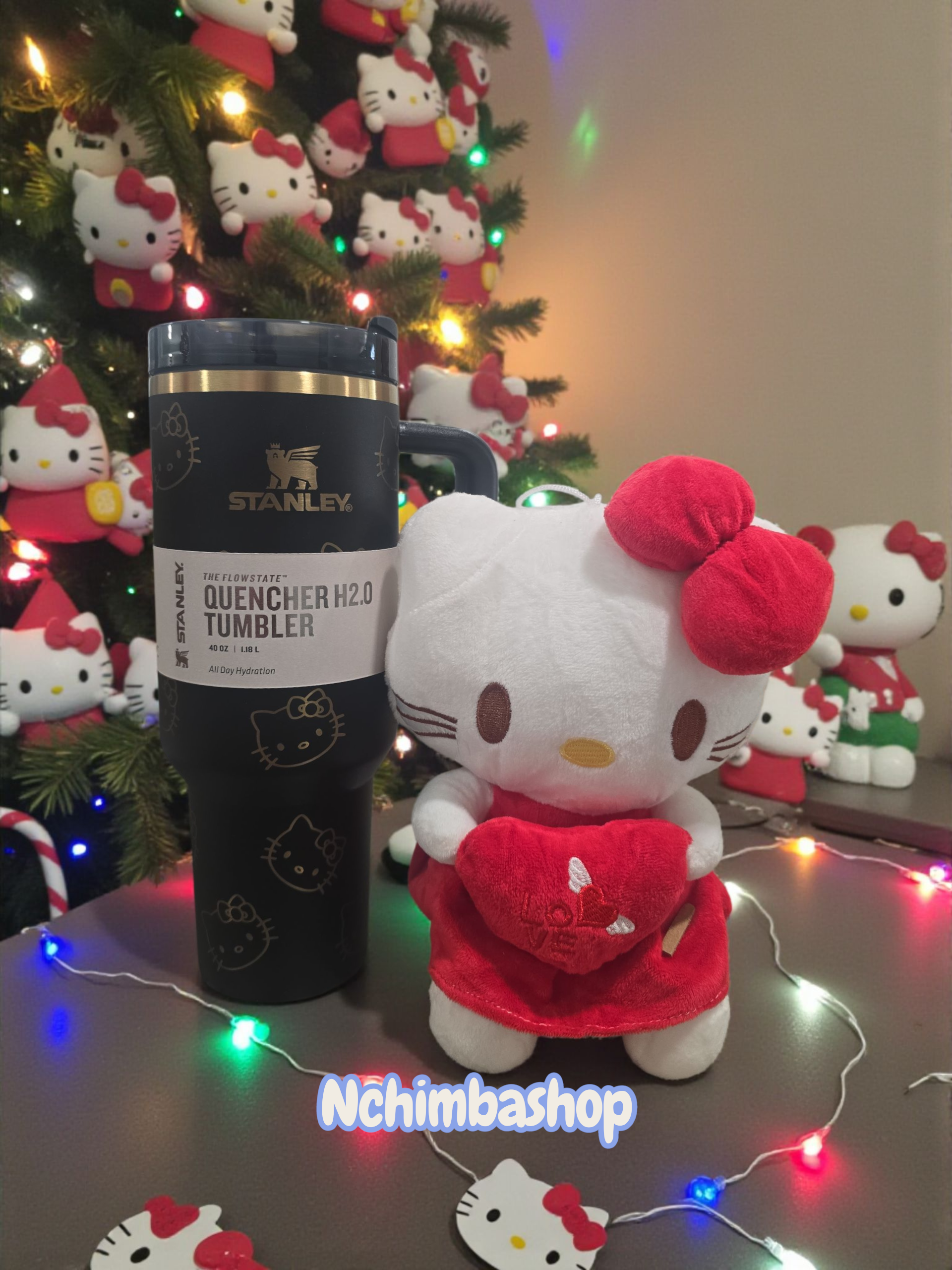 Stanley hello kitty gift basket with hello kitty stuffer