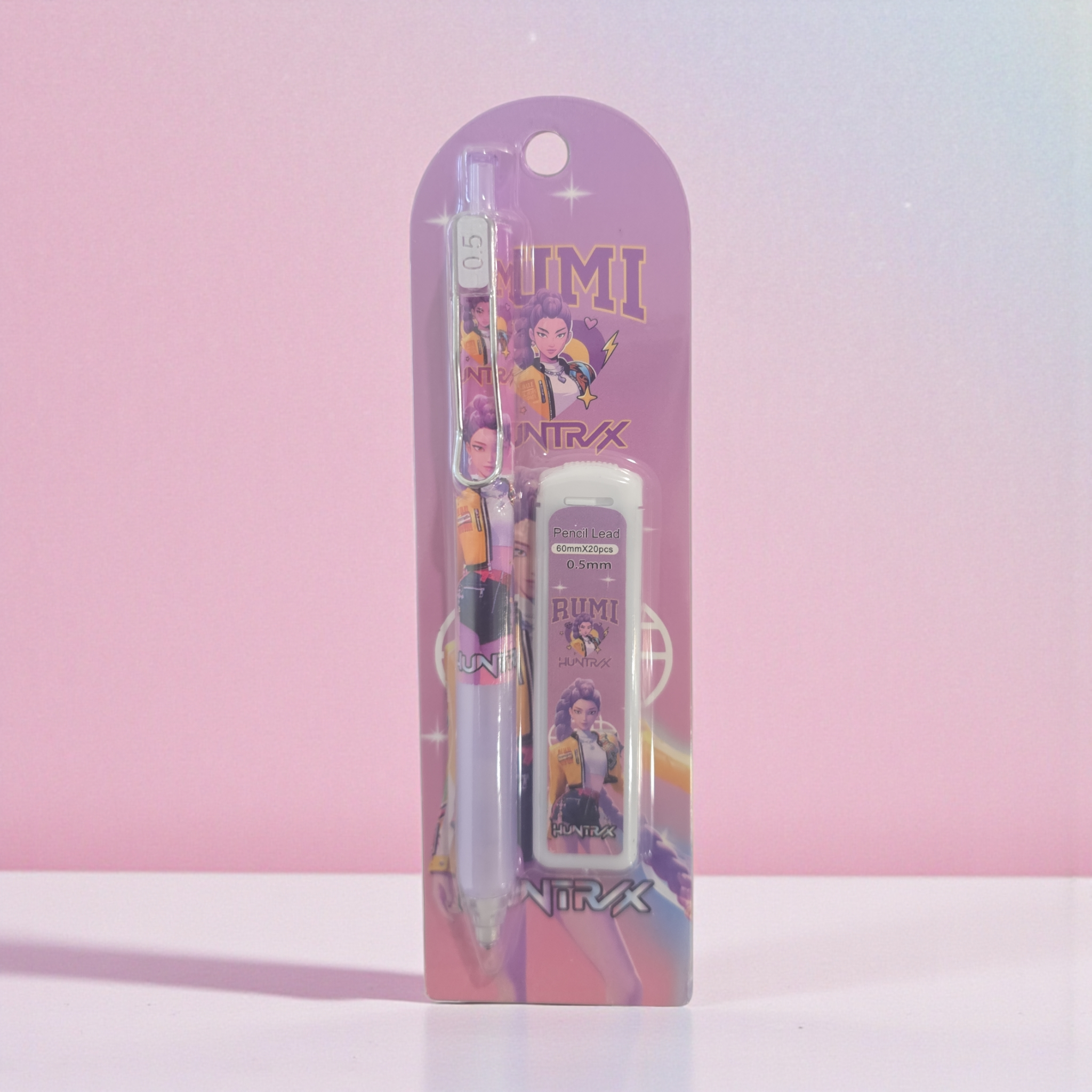 KPOP Demon Hunters Style Mechanical Pencil 4037 Set Cute Anime Stationery Smooth Writing Pen Gift Back to School Must-Have