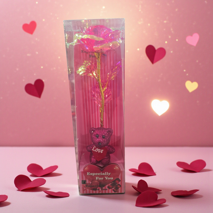 Valentine Day Gift Rose Bouquet with bear