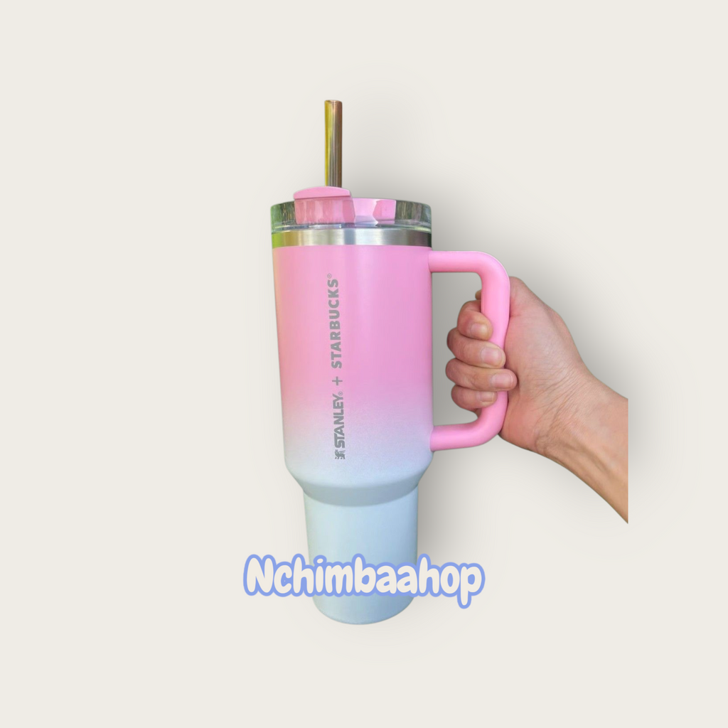 NWT - Starbucks x Stanley Sweet Pink Ombre 40oz Tumbler Philippines Exclusive