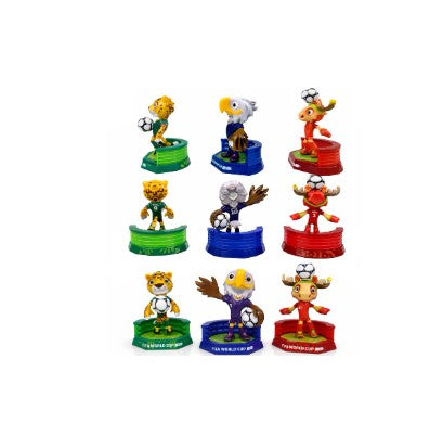 FIFA 2026 World Cup Official Licensed Mascot Figurines Set of 3 (Maple, Zayu & Clutch), Collectable Soccer Figures