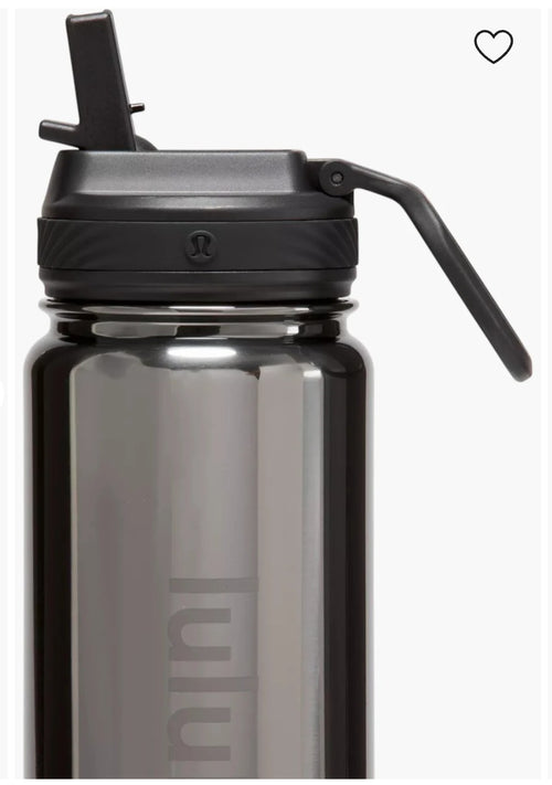 Back to Life Sport Bottle 24oz straw lip shine chrome metal