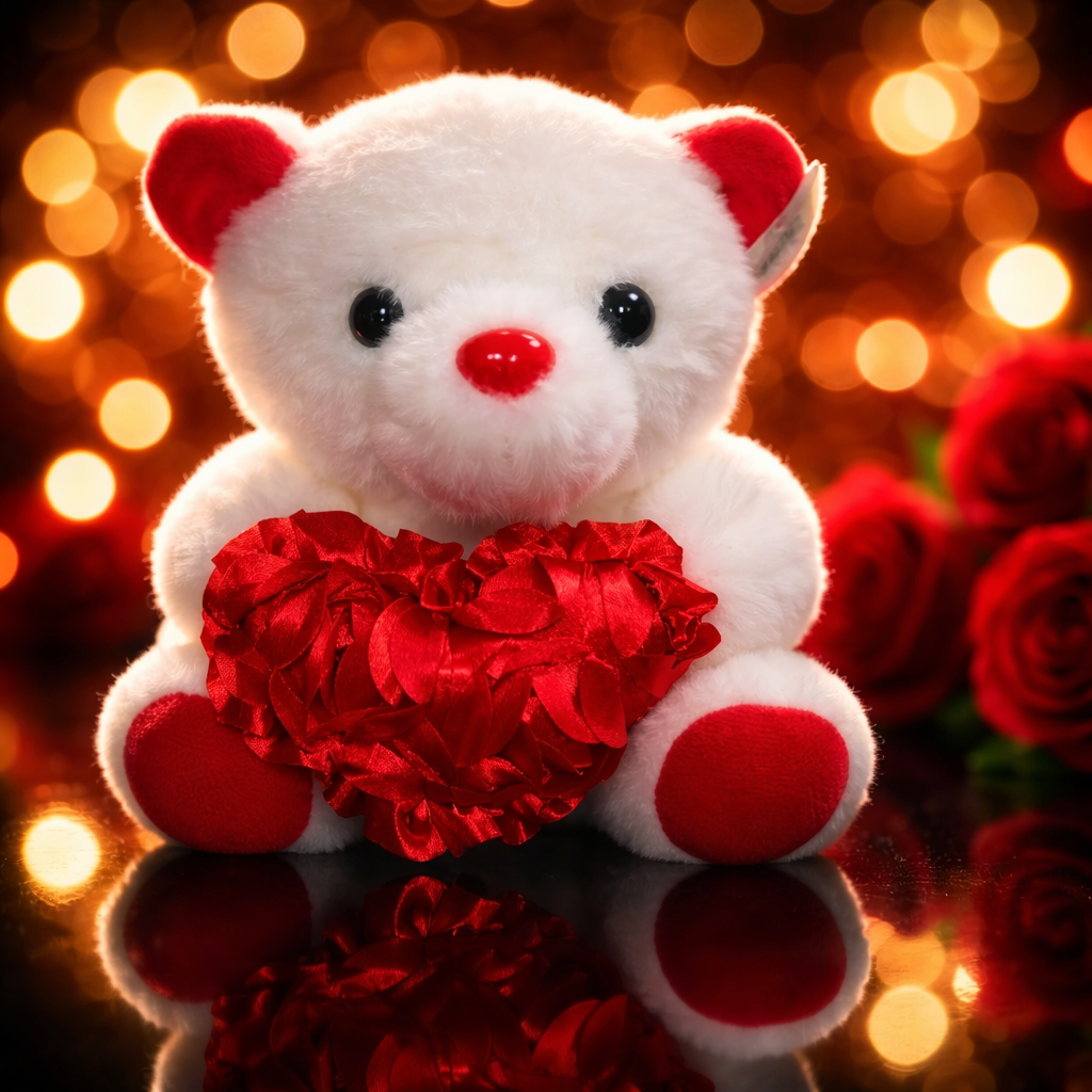 Valentine's  talking Teddy Bear - Says " I love You "