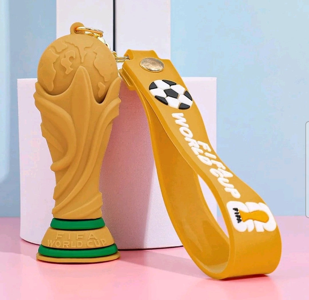 FIFA World Cup 2026 mascot keychain features a cartoon jaguar, commonly identified as Zayu, the mascot representing Mexico.