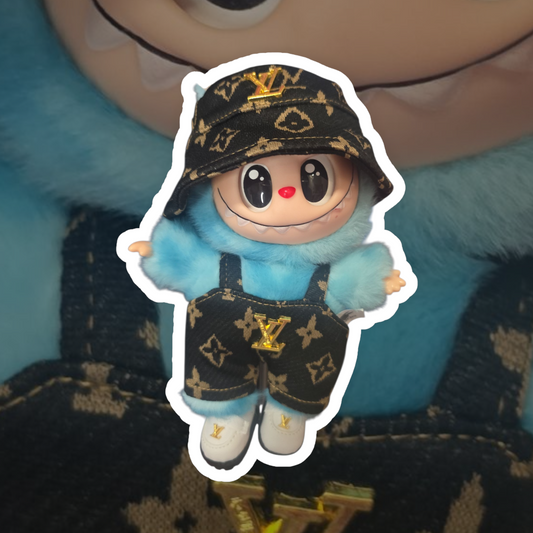 Labubu clothes Accessories outfit with matching shoes shown in the pic