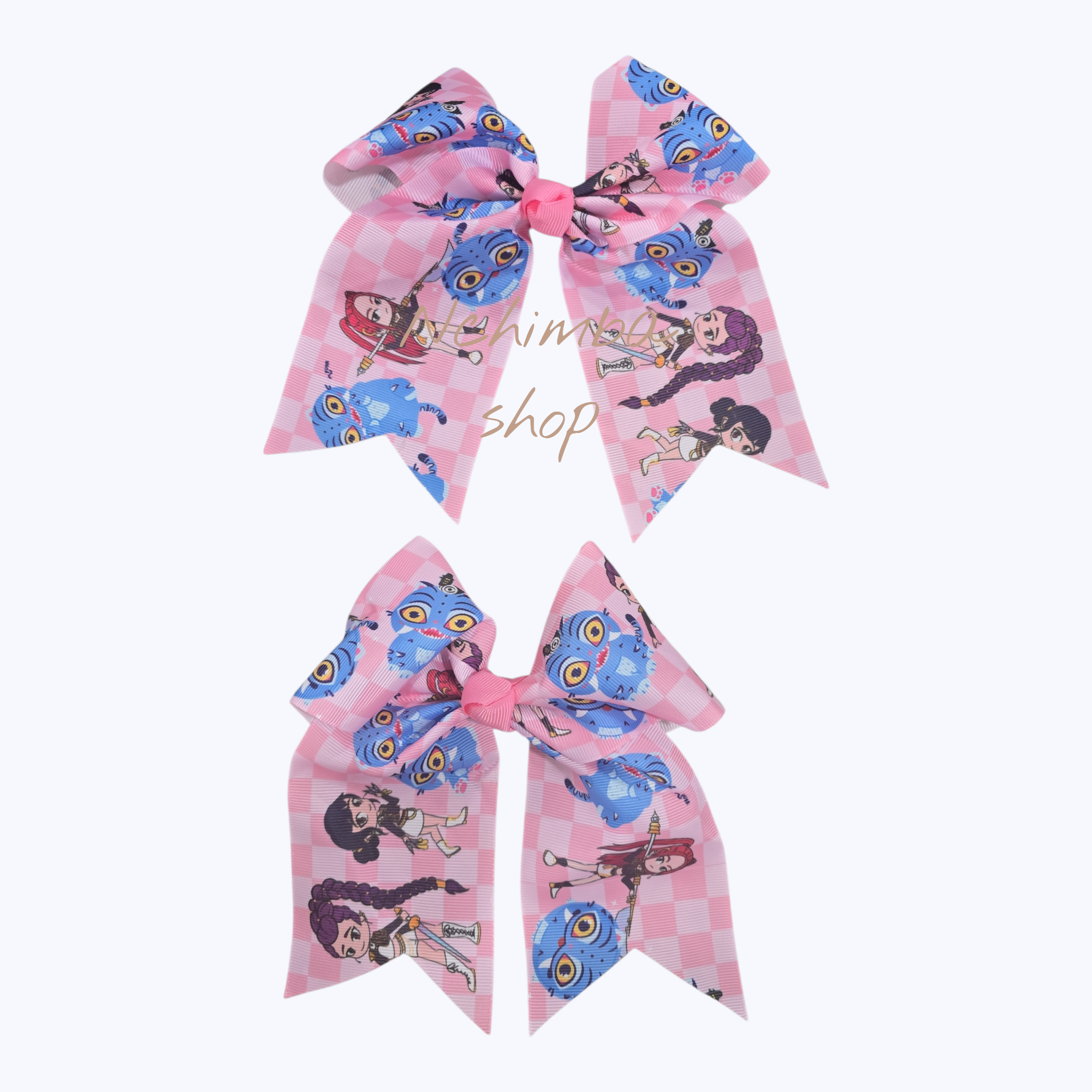 Kpop hunters hair bows set of 2 per package