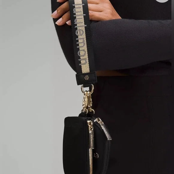 Lululemon Dual pouch wordmark wrislet  Wallet Keychain
