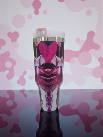 Kpop Hunters Tumbler 40 Oz Cartoon Design, Stainless Steel Insulated Mug Gift for Fans Lovers