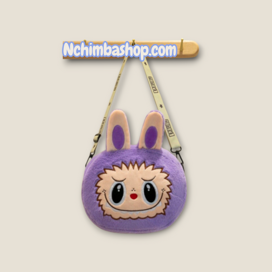 Labubu plush bunny purse shoulder bag