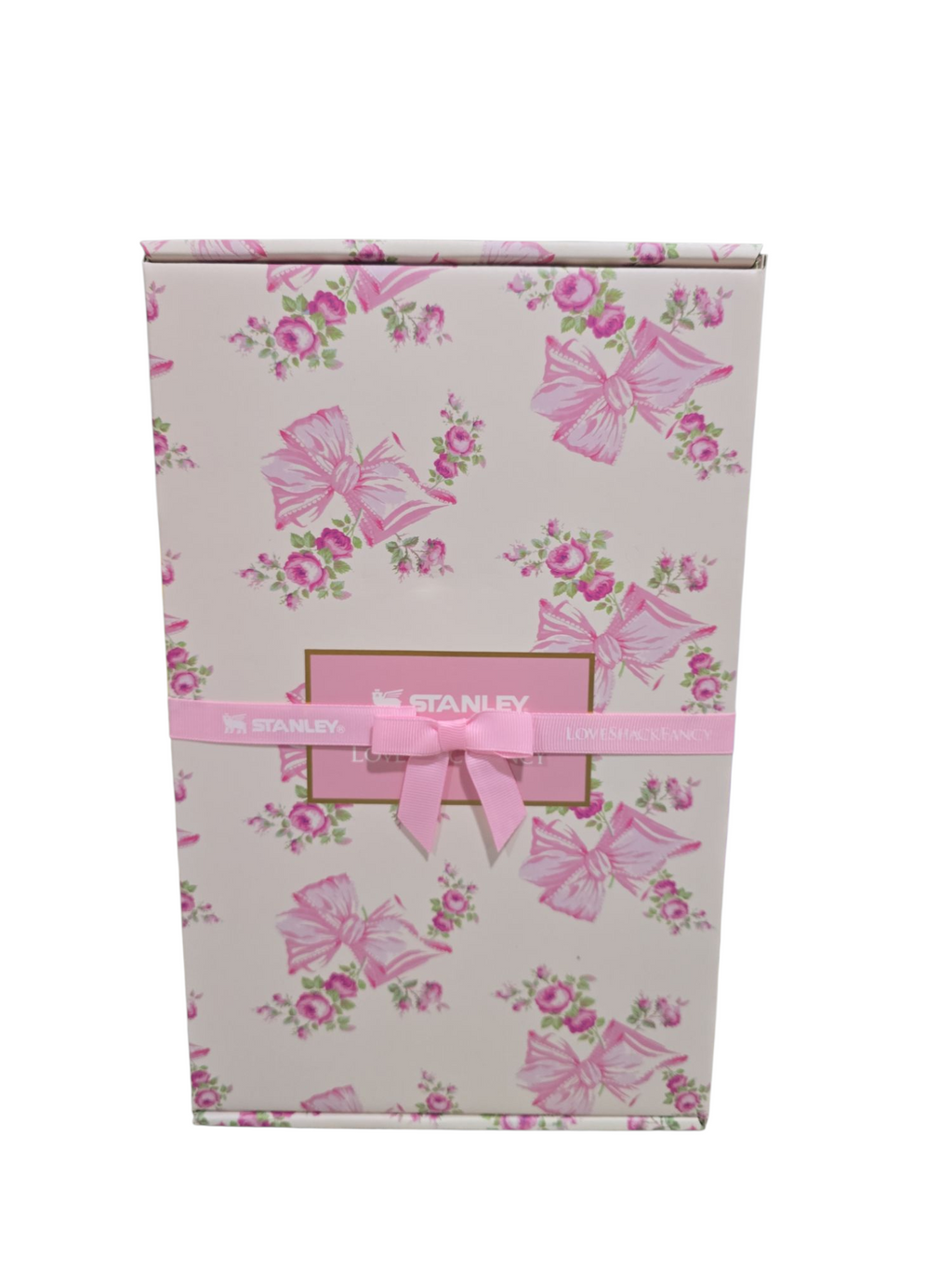 The X LoveShackFancy bows Holiday Quencher | 40 OZ new in box tumbler bottle water vacuum cup stainless steel valentines gift for her