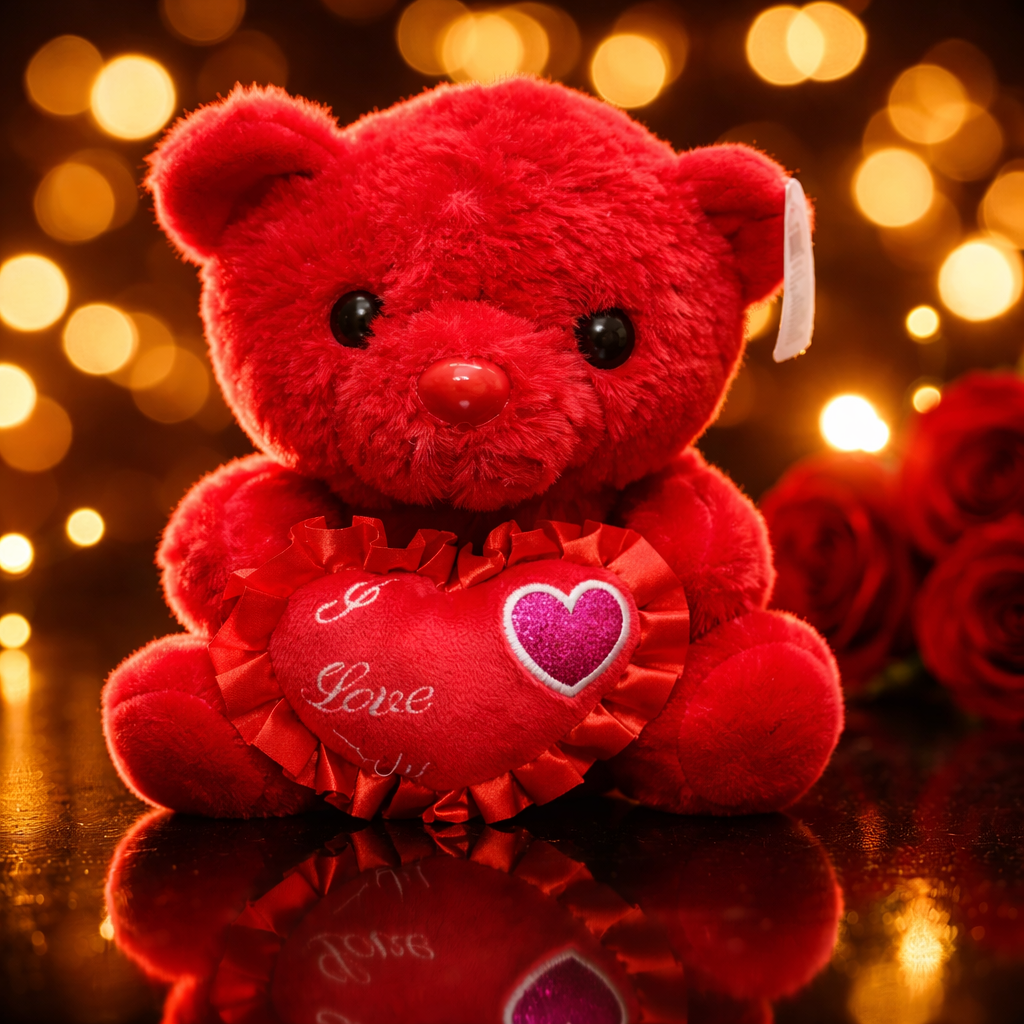 Valentine's basket red stanley and plushie build voice all together