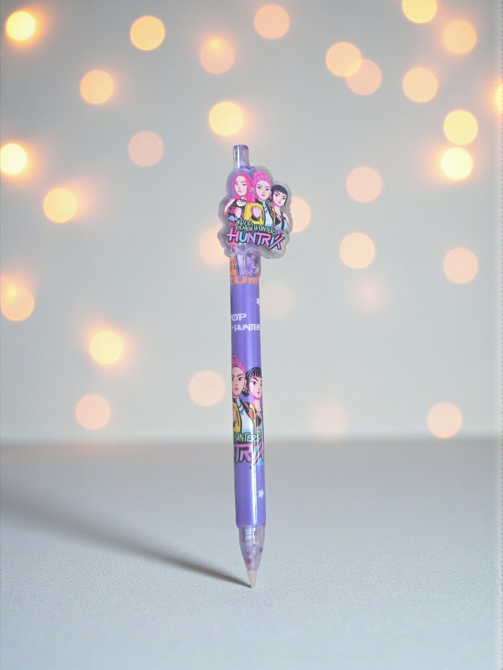 KPop Demon Hunters Boy Girl Pen Set, Cute Anime Stationery, Student Gel Pen Writing Gift, Black Ink School Supply, 0.5mm