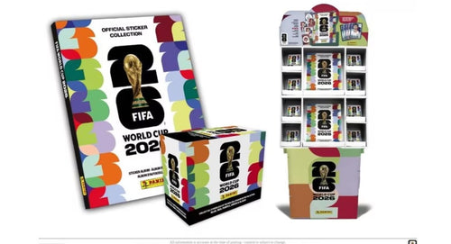 26 PANINI FIFA WORLD CUP SOCCER STICKERS 50CT BOX