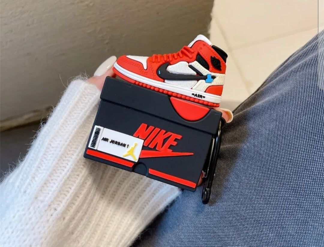 AirPods Pro 1 2 & AirPods 1 2 3 4 Case Retro Sneaker Shoe‑Box