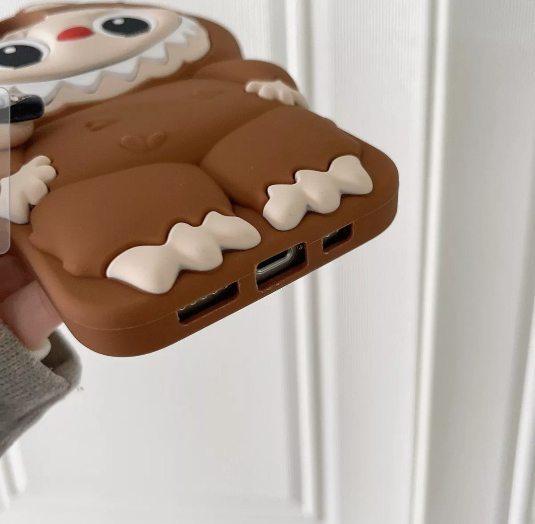 For iPhone 11 12 13 14 15 Pro Max Cartoon 3D  Rubber Soft Phone Case Cover