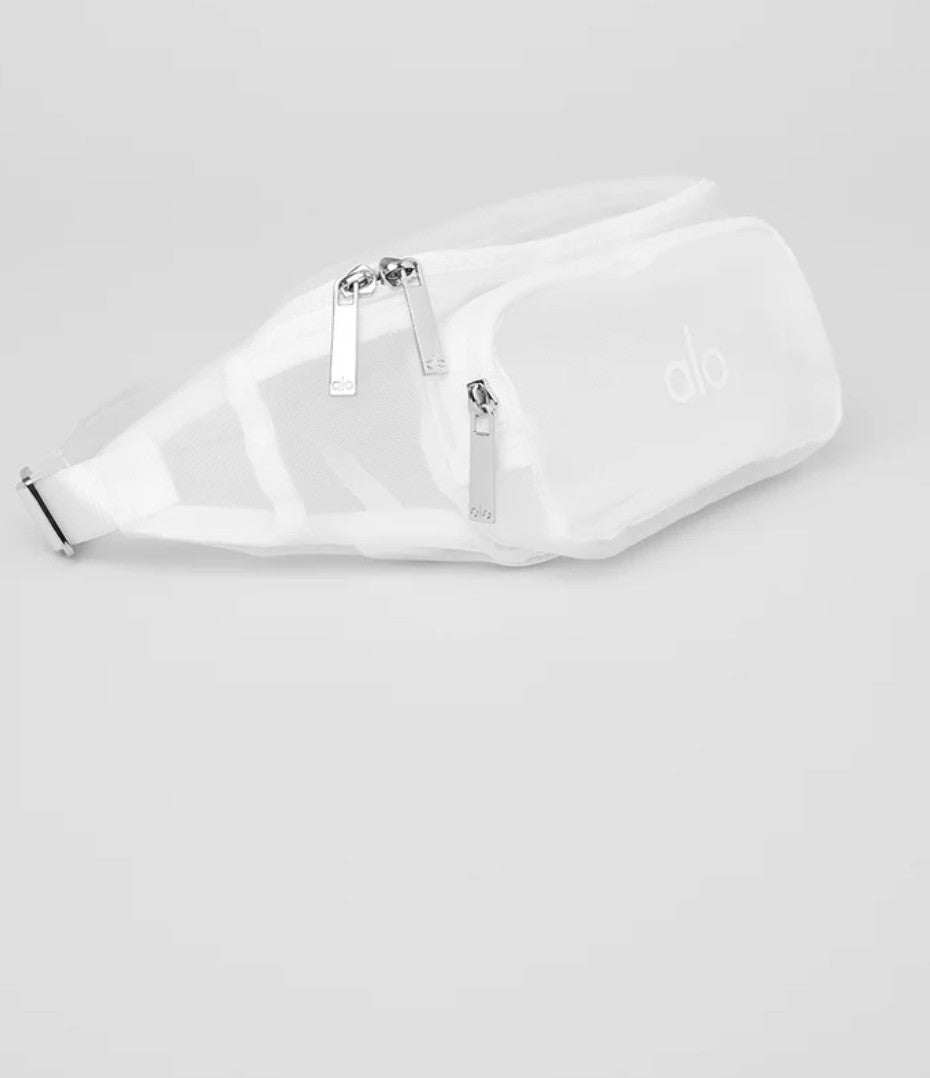 Yoga Sheer Fanny Pack white