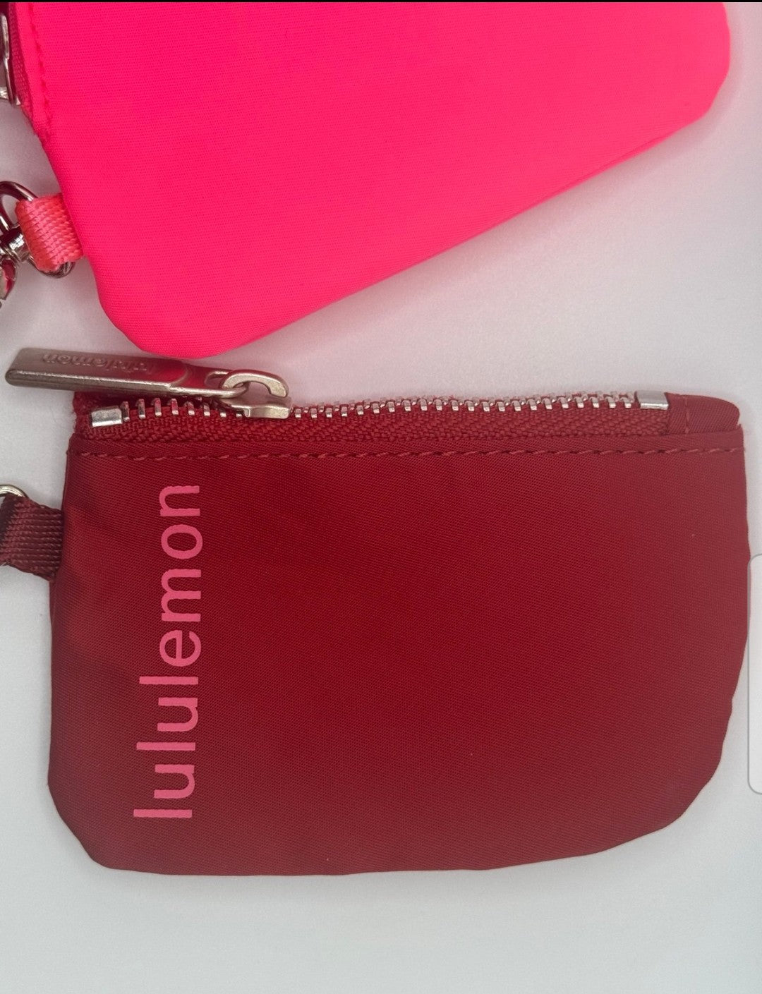 Lululemon Dual pouch wordmark wrislet  Wallet Keychain