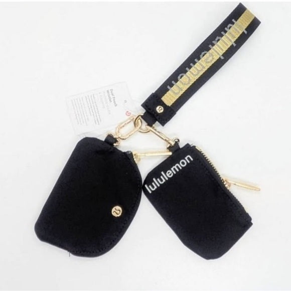 Lululemon Dual pouch wordmark wrislet  Wallet Keychain