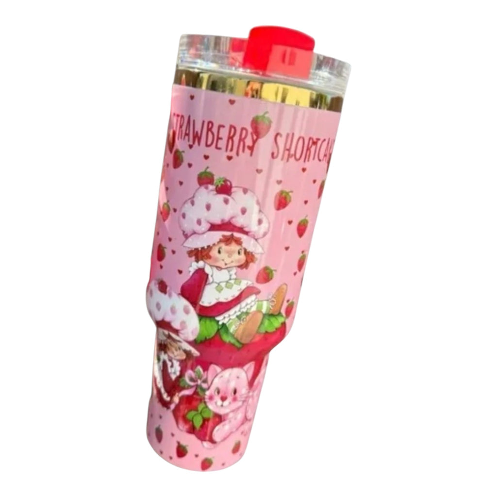 Strawberry shortcake cup customize tumbler 40oz collectible box and accesories