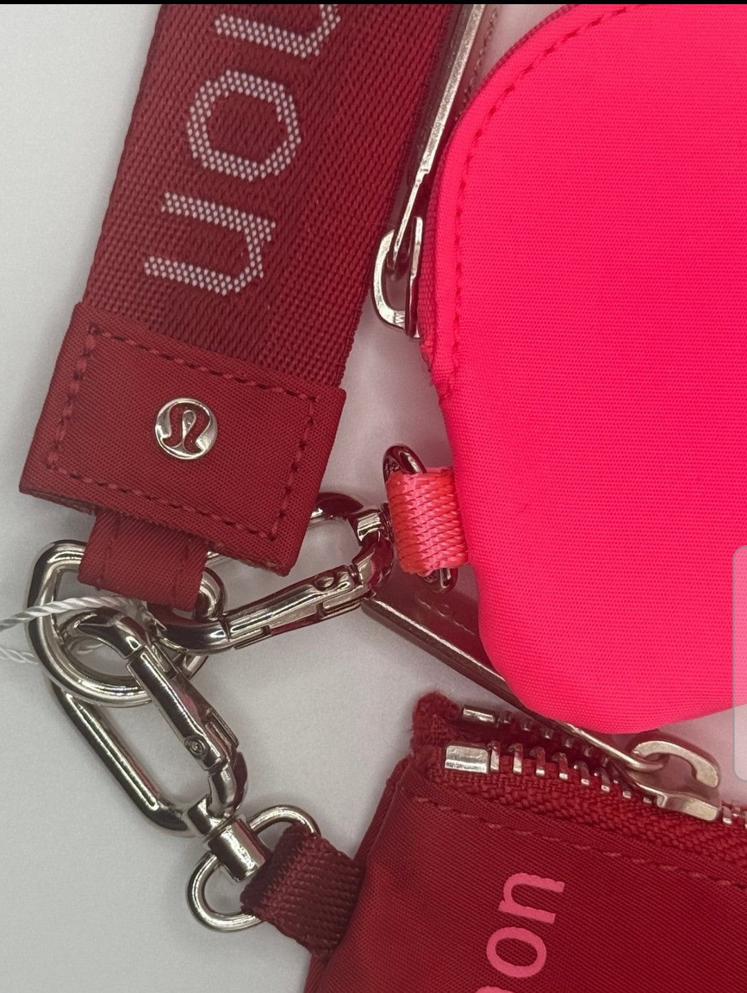 Lululemon Dual pouch wordmark wrislet  Wallet Keychain