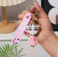 Italian Brainrot Figure Keychain Funny Hanging Pendants Tung Tung Sahur Ornament