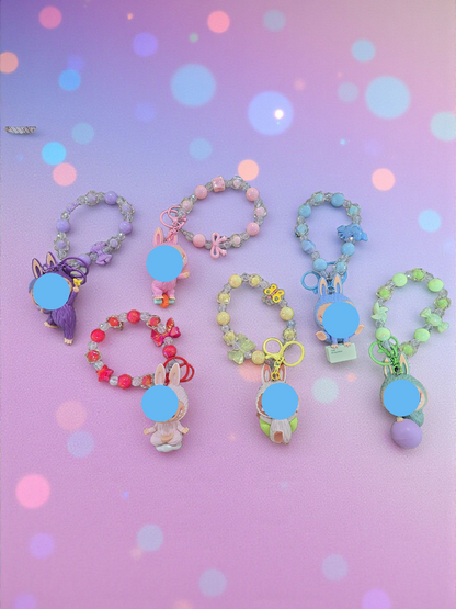 Keychain/Purse Charm/Car Charm beaded unique doll