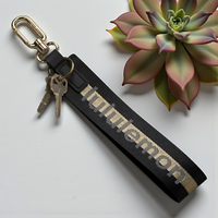 Lulu Never lost keychain strap wordmark