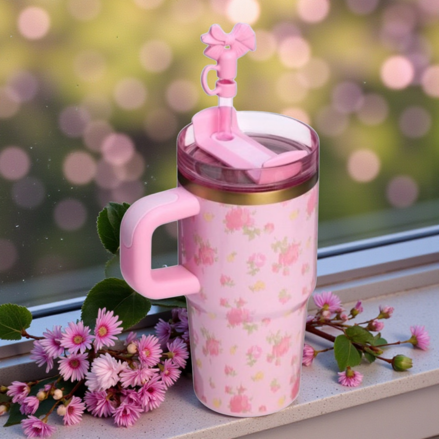 lbiza Sunset style LoveShack Quencher H2.0 Flowstate Pink Tumbler | 20 OZ