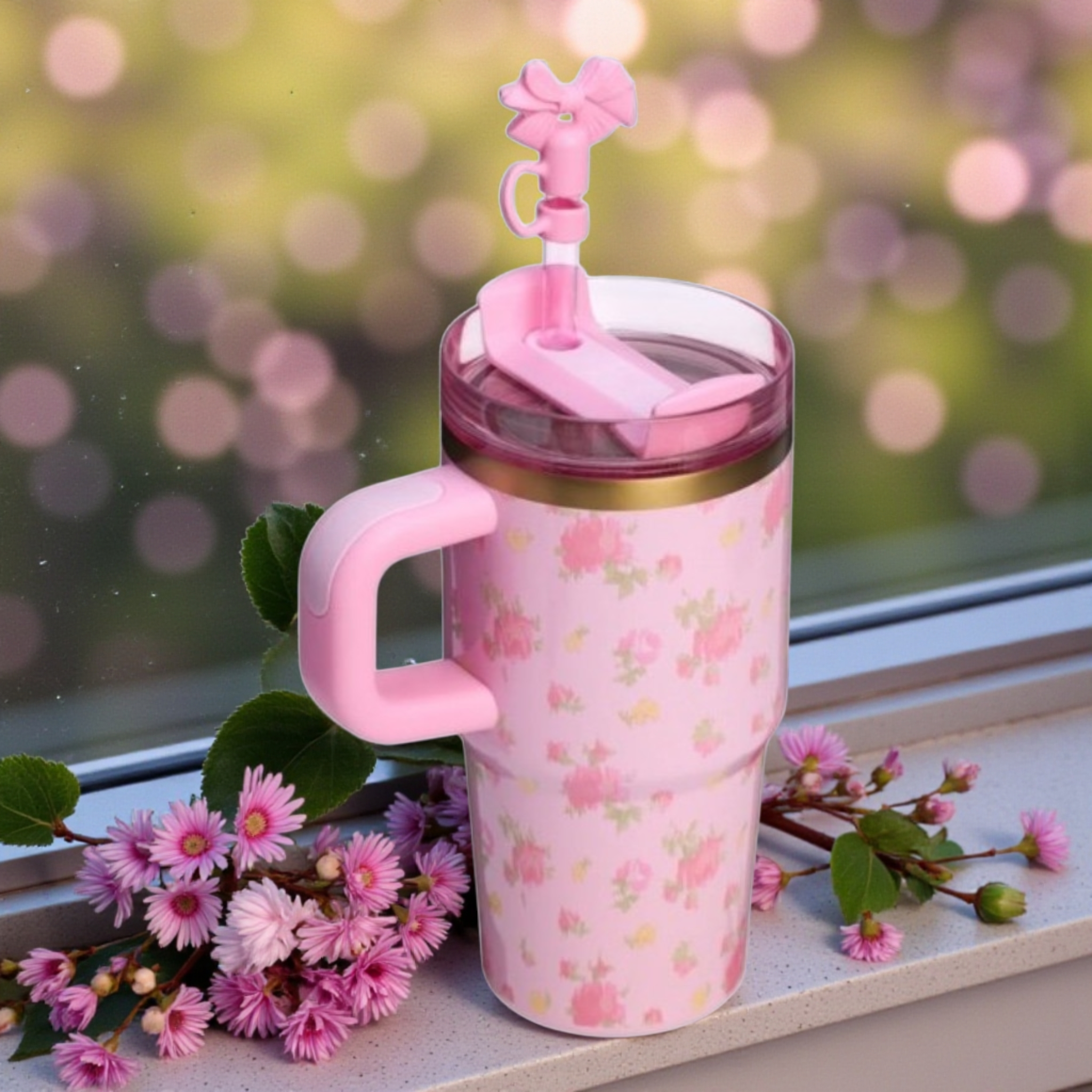 lbiza Sunset style LoveShack Quencher H2.0 Flowstate Pink Tumbler | 20 OZ