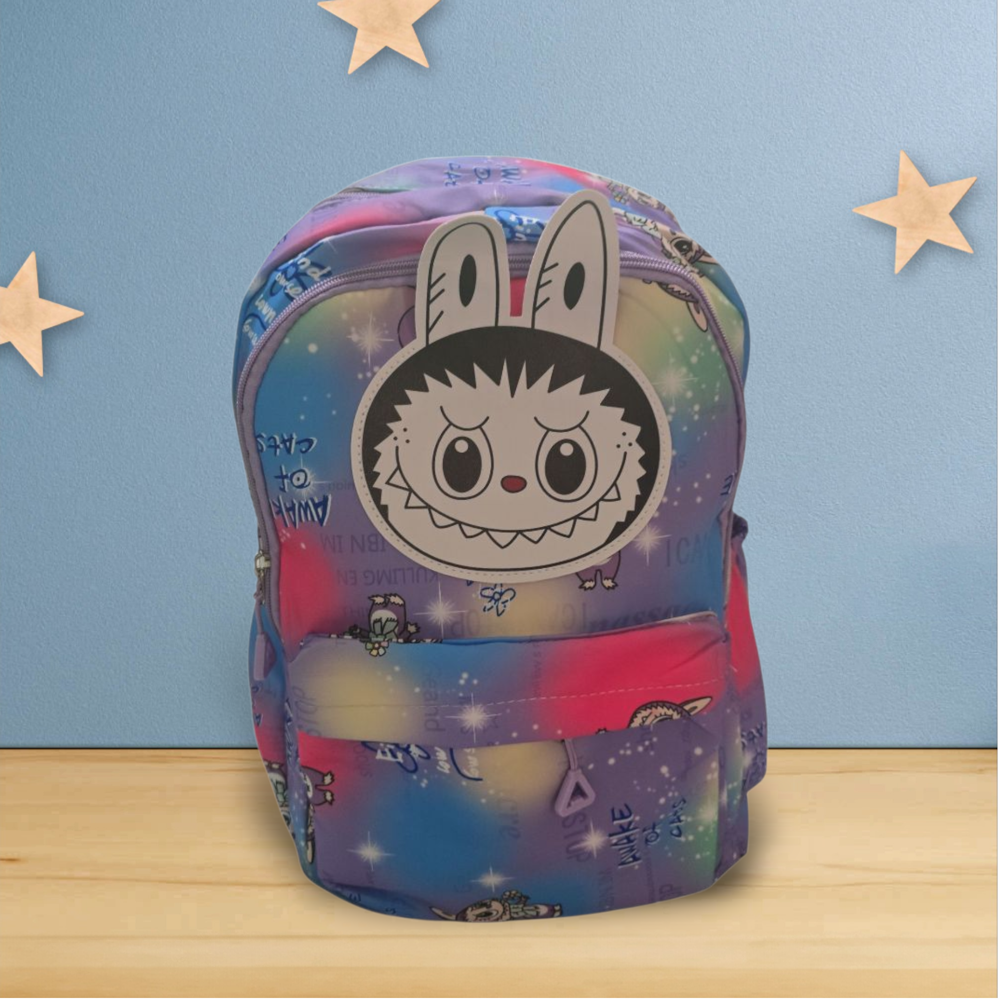 Large capacity starts cartoon backpack  lightweight students' schoolbags