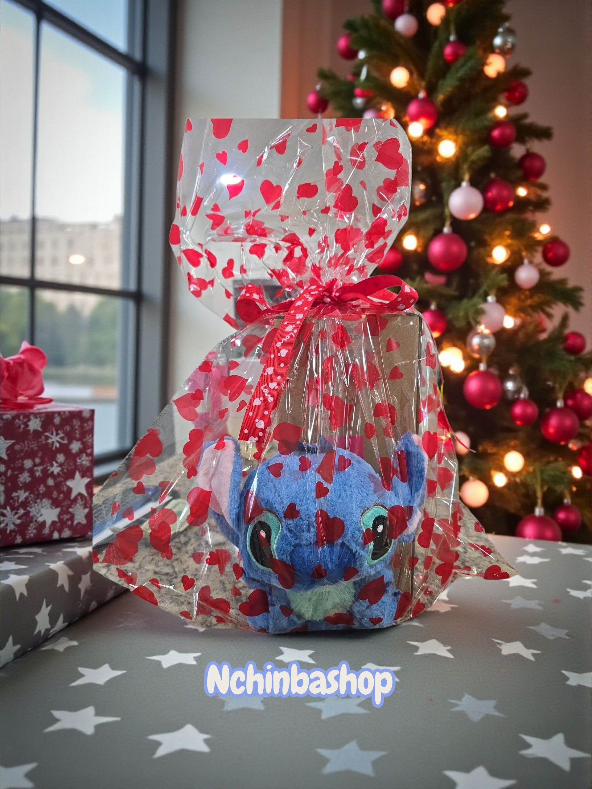 Stitch laser engraved tumbler 40oz cup with stitch stuffed basket free stitch straw topper