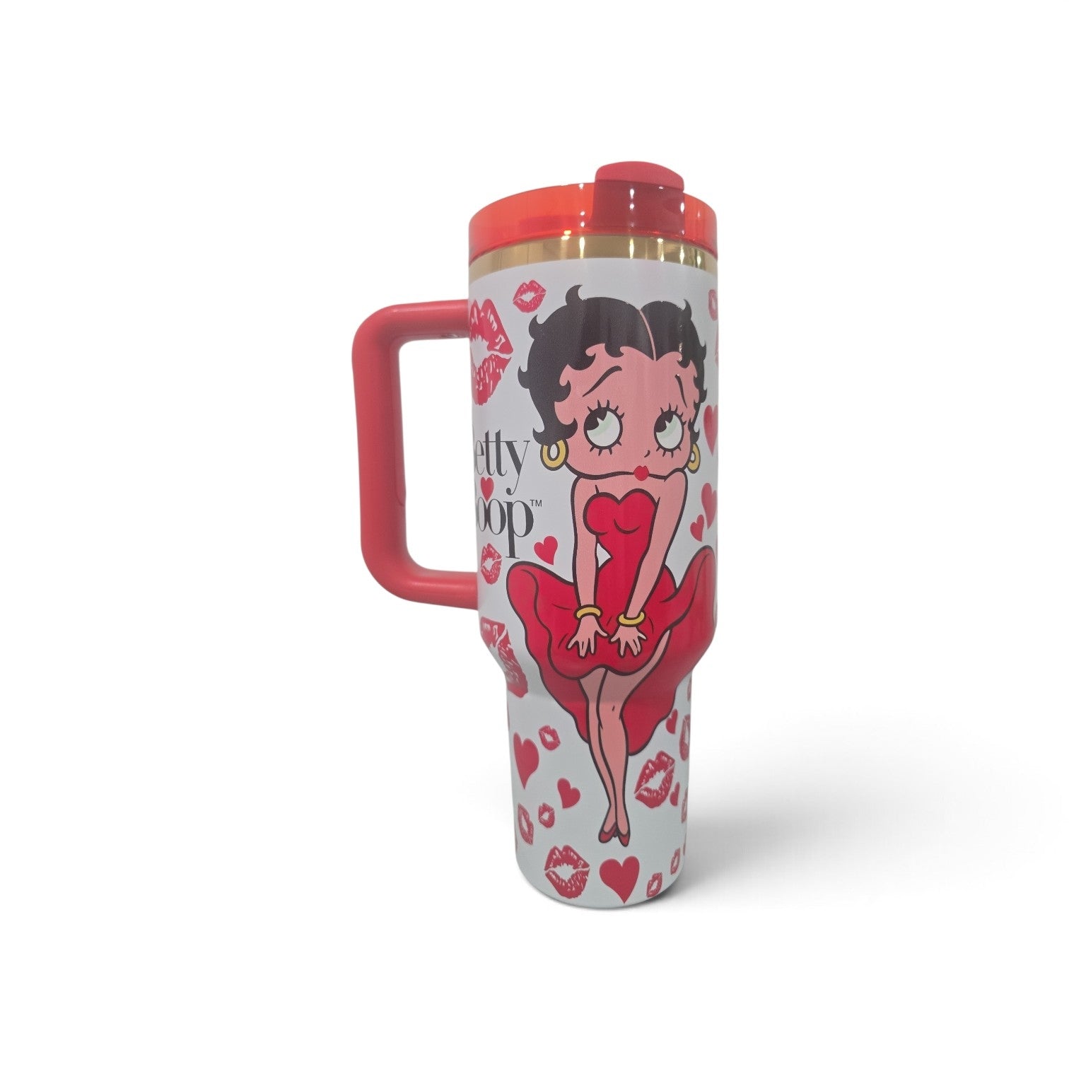 Betty Boop 40 oz Quencher H2.0 Tumbler – Red Handle & Lid