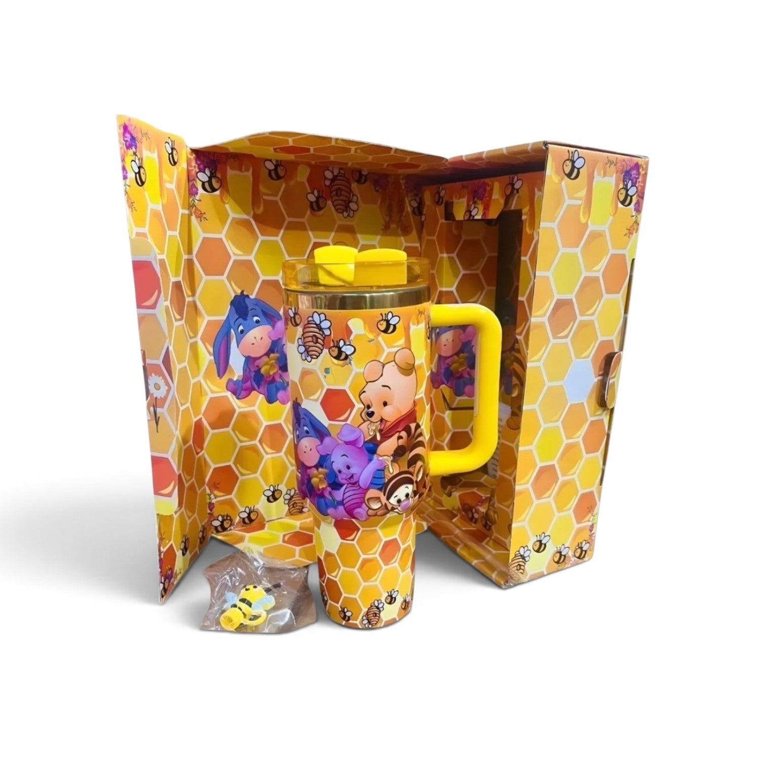 Bee Bear 40oz tumbler with accesories