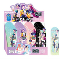 KPOP Demon Hunters Style Mechanical Pencil 4037 Set Cute Anime Stationery Smooth Writing Pen Gift Back to School Must-Have