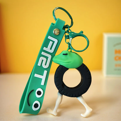 Italian Brainrot Figure Keychain Funny Hanging Pendants Tung Tung Sahur Ornament