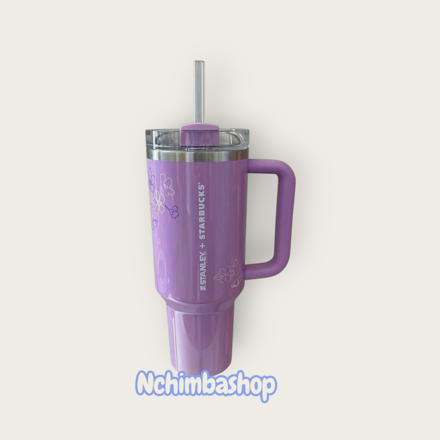 Starbucks Limited Edition Lavender Sakura 40oz Tumbler Flowstate H2.0