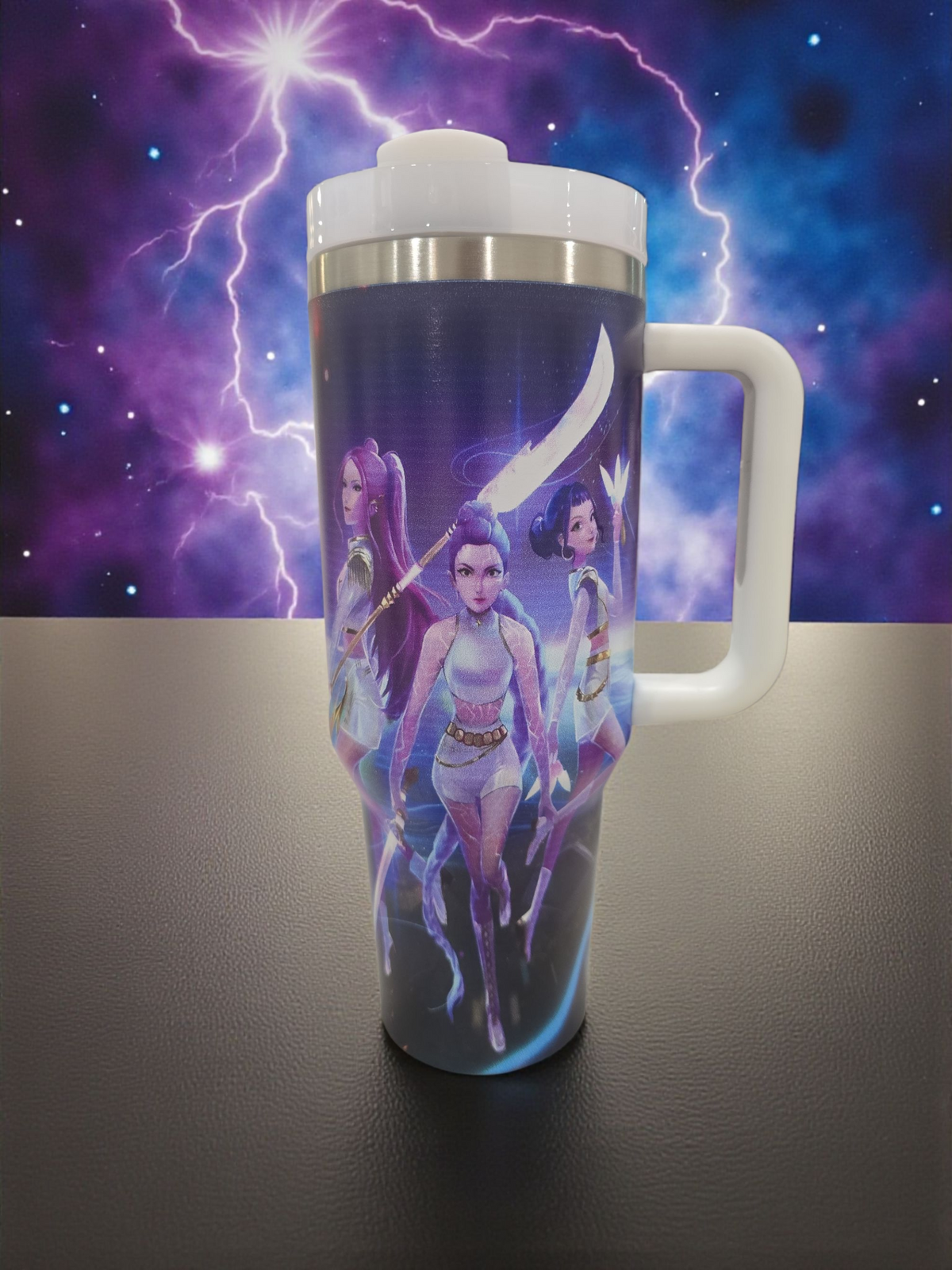 Kpop Hunters Tumbler 40 Oz Cartoon Design, Stainless Steel Insulated Mug Gift for Fans Lovers