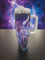 Kpop Hunters Tumbler 40 Oz Cartoon Design, Stainless Steel Insulated Mug Gift for Fans Lovers