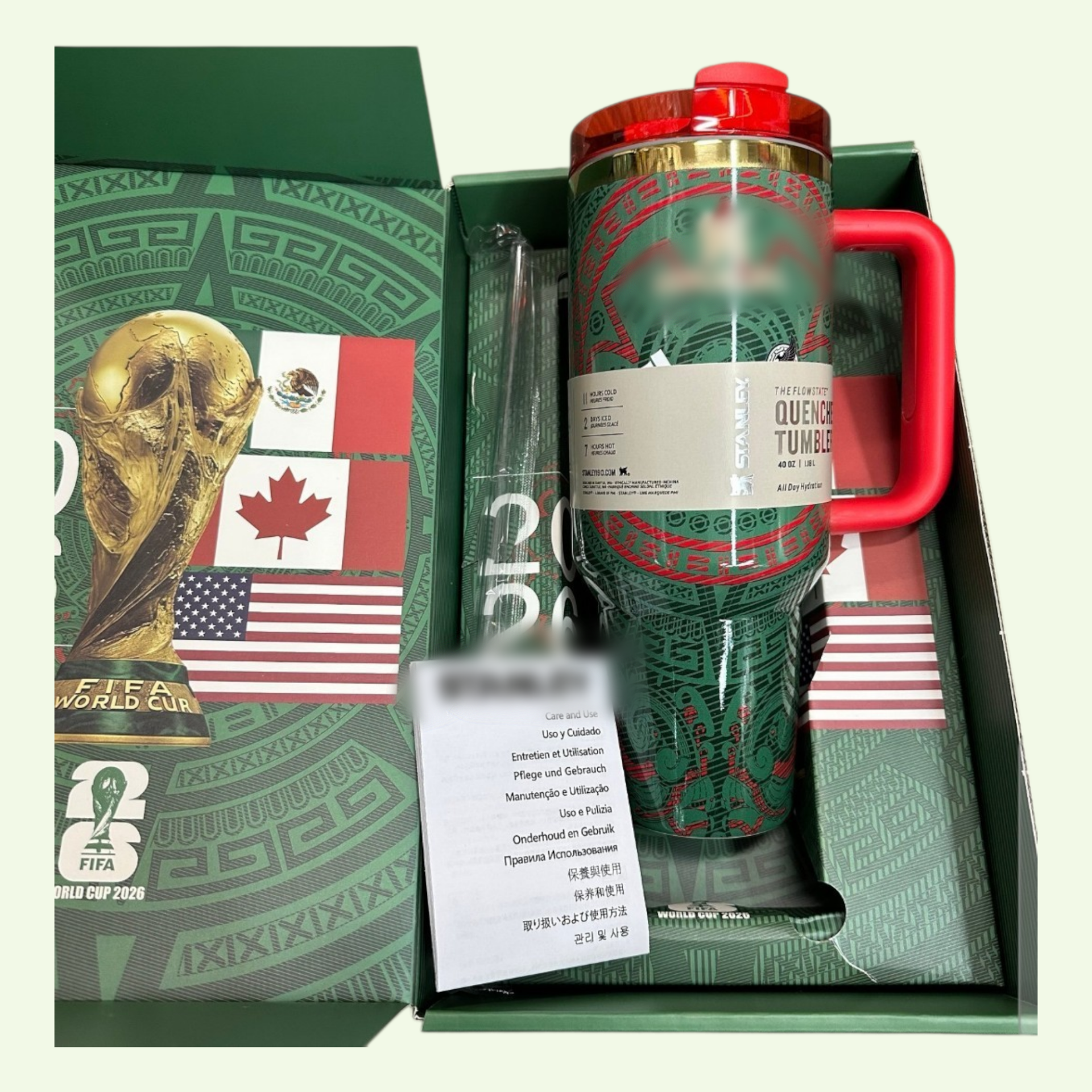 MEXICO 2026 FIFA World Cup  Tumbler 40oz