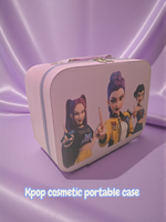 Kpop hunters 3d print design High Quality Zippered Pencil Folding Bag Makeup Luxury Elegant Cosmetic Bag with Mirror Storage Travel Cosmetic Bag