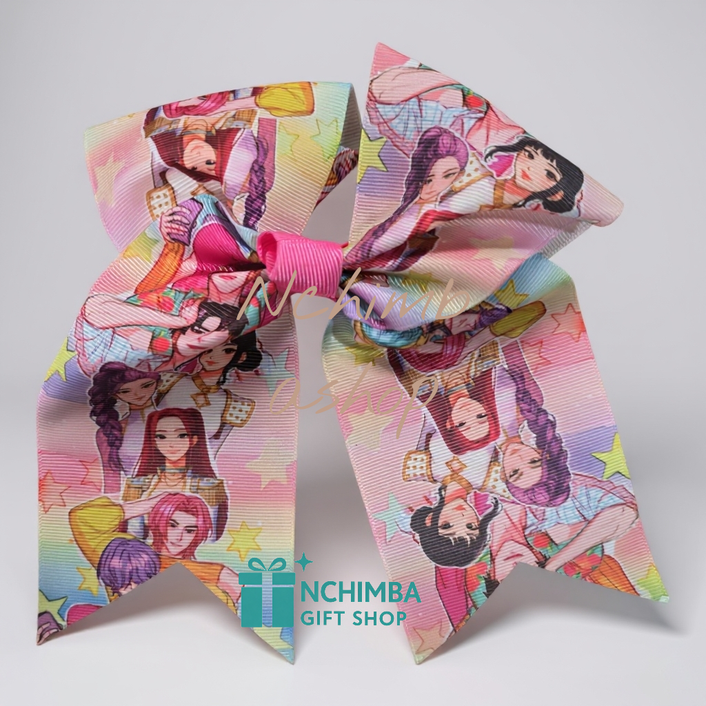 Kpop hunters hair bows set of 2 per package