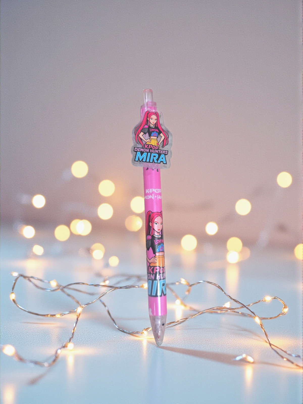 KPop Demon Hunters Boy Girl Pen Set, Cute Anime Stationery, Student Gel Pen Writing Gift, Black Ink School Supply, 0.5mm